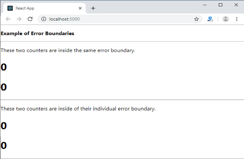 React Error Boundaries