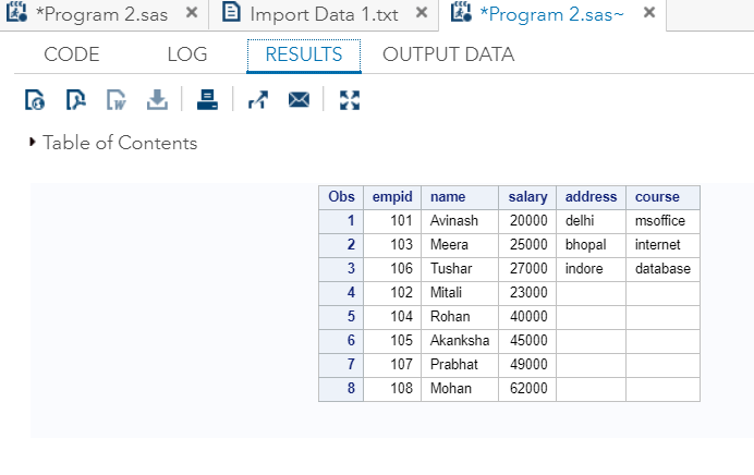 Concatenate Multiple Data sets