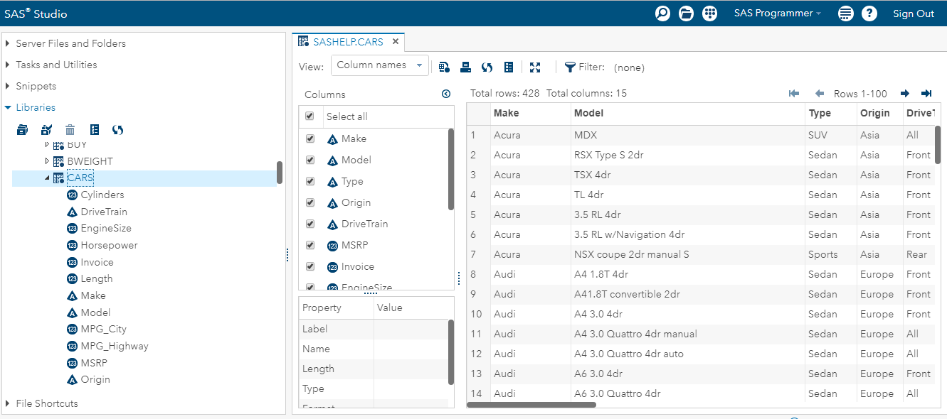 SAS Data Set