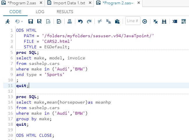 SAS Output Delivery System