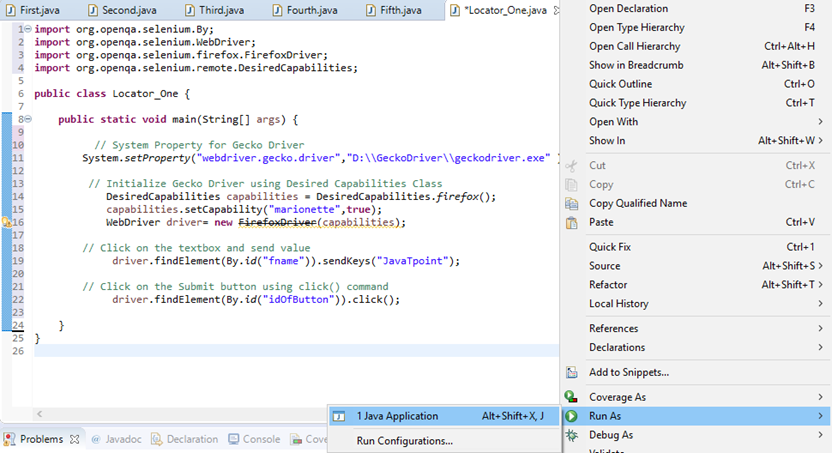 Selenium Webdriver Locating Strategies By ID