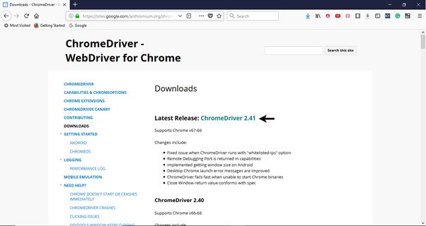 Selenium WebDriver Running test on Chrome Browser