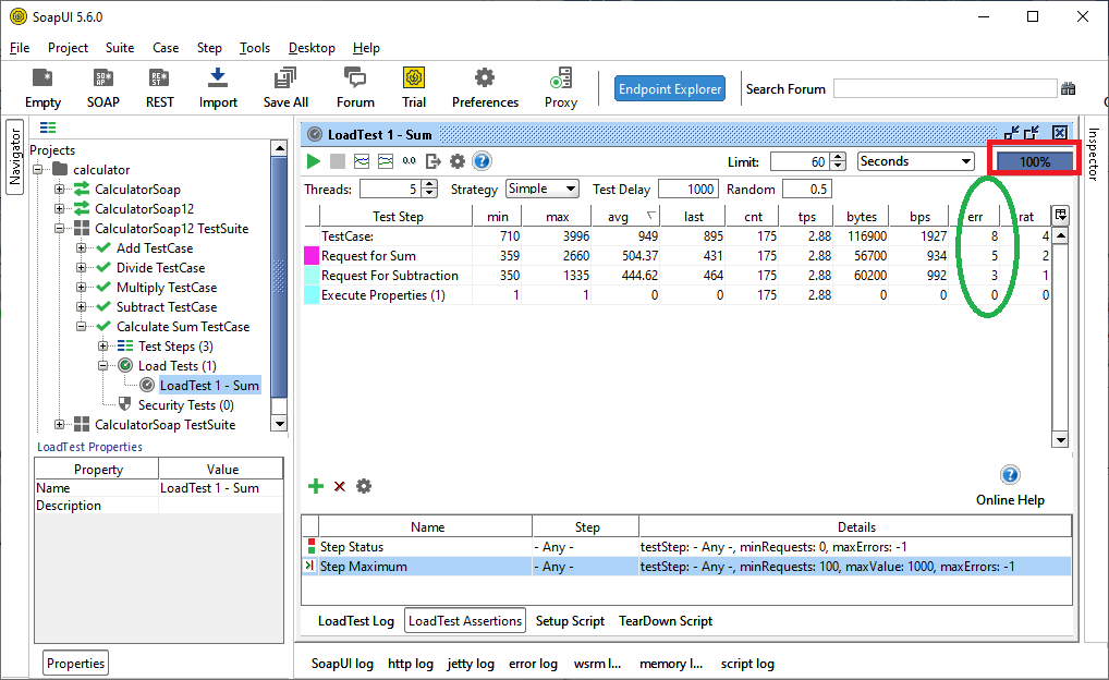 SoapUI Load Testing