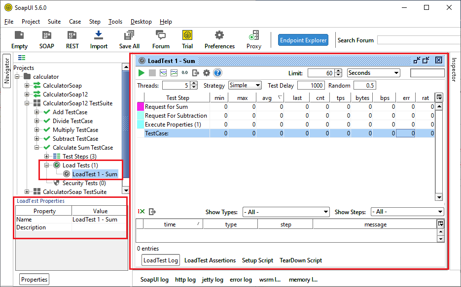 SoapUI Load Testing