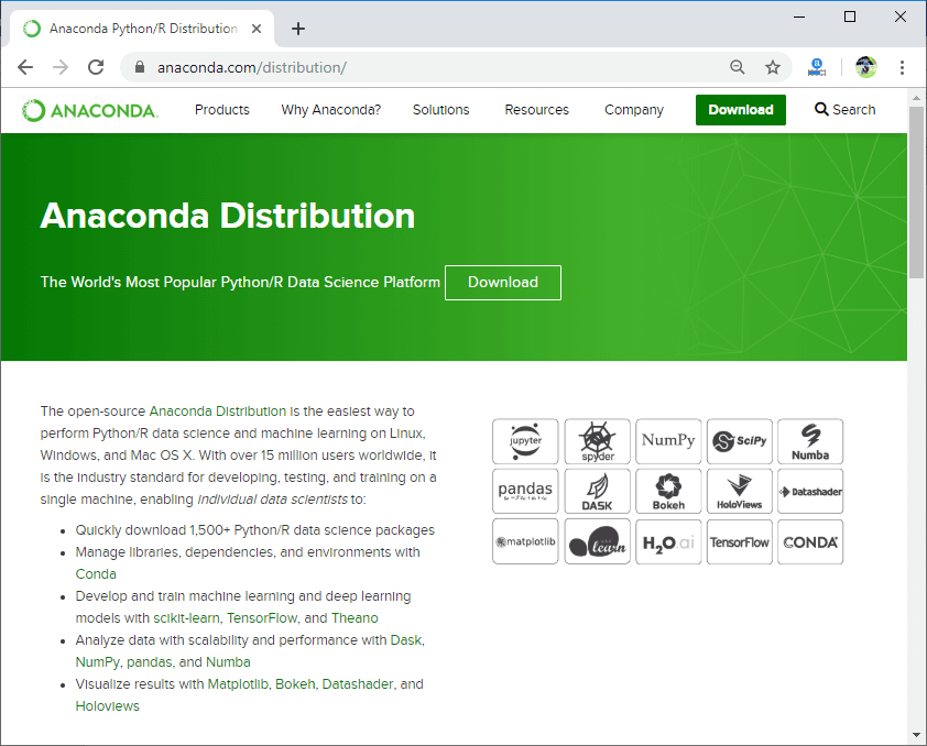 Installation of TensorFlow through conda