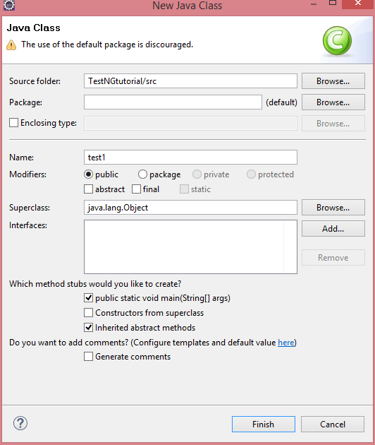 Running test cases in TestNG without java compiler