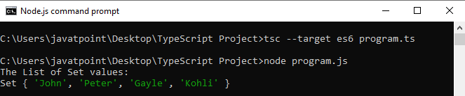 TypeScript Set