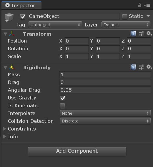 Unity Components
