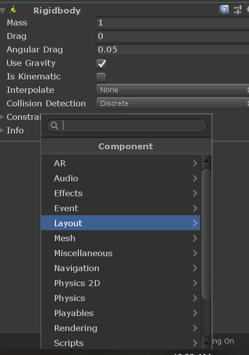 Unity Components