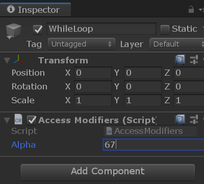 Scope and Access Modifiers