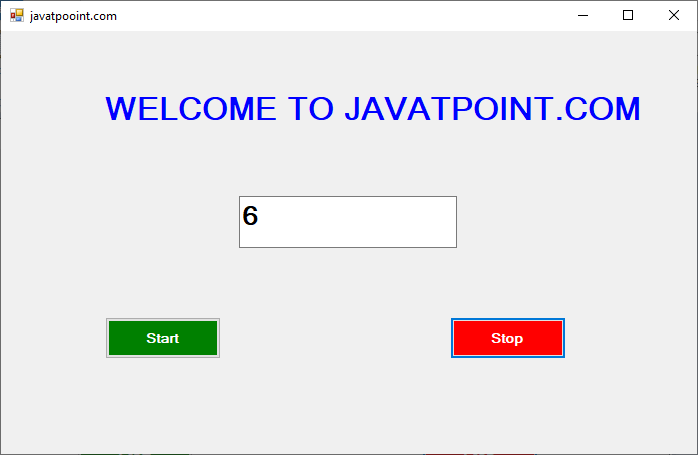 VB.NET Timer Control