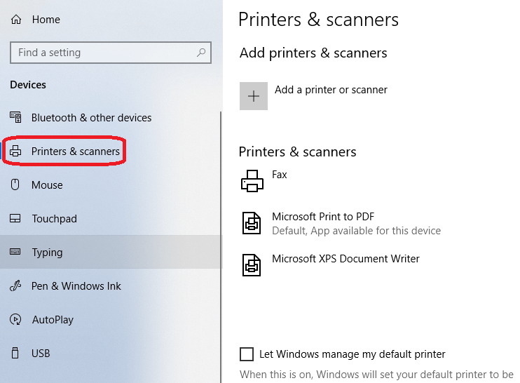 How to add a printer in Windows 10