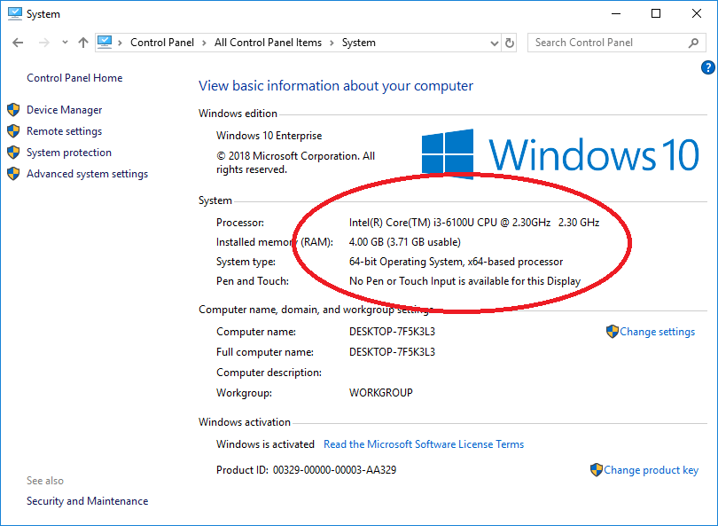 How to check the Windows version