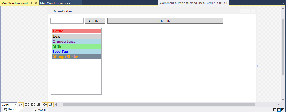 WPF ListBox