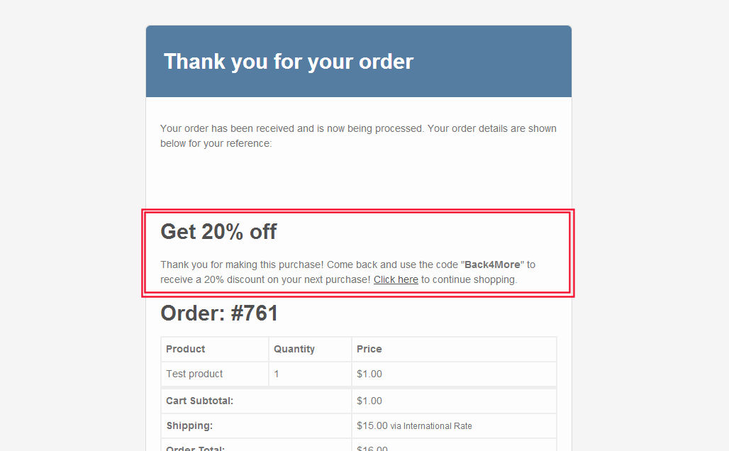 WooCommerce - how to add content to the order email