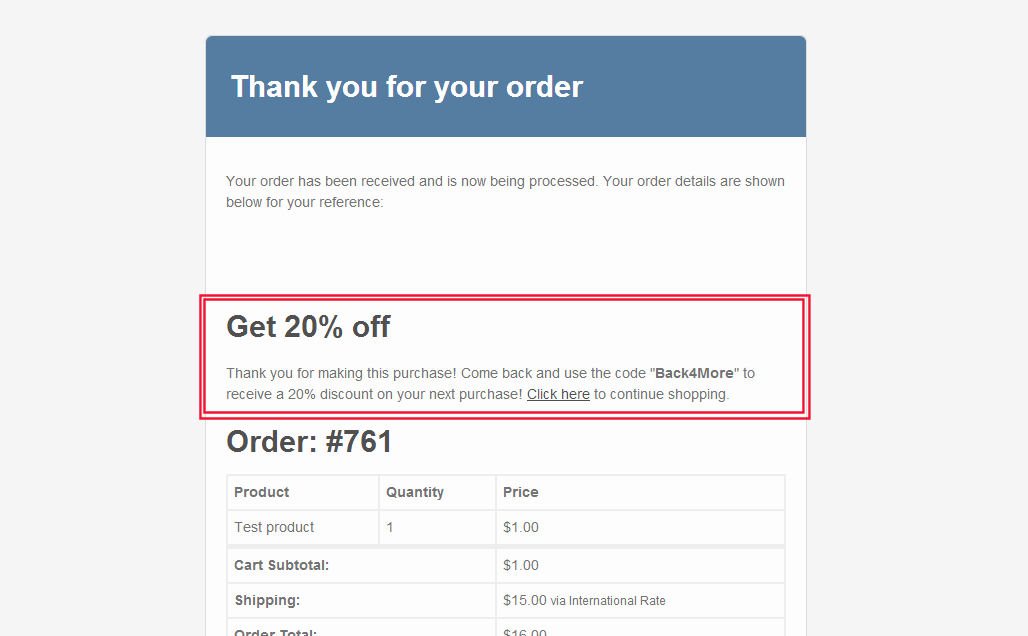 WooCommerce - how to add content to the order email