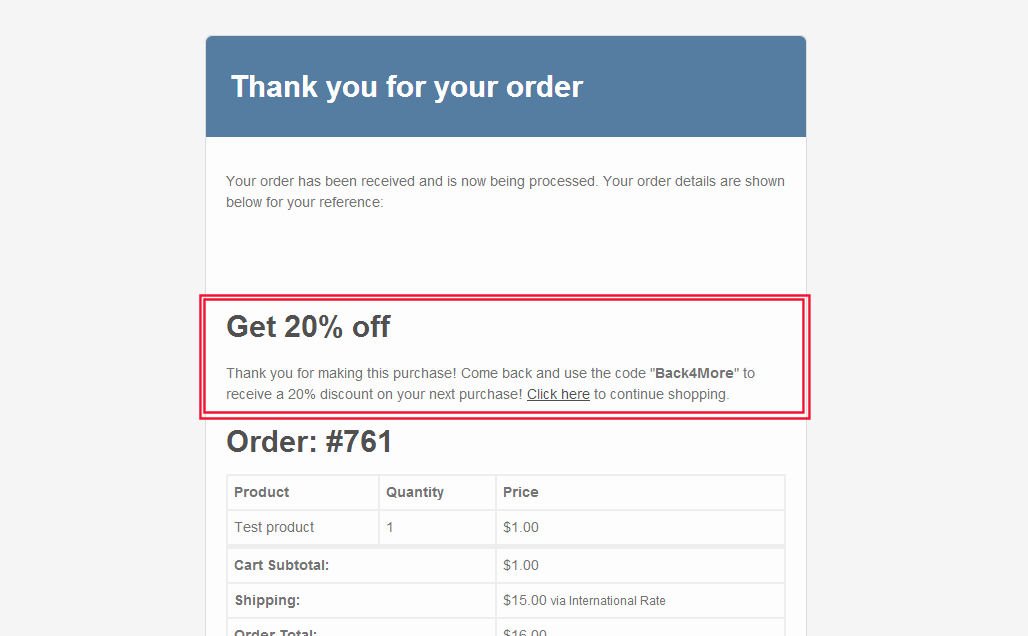 WooCommerce - how to add content to the order email