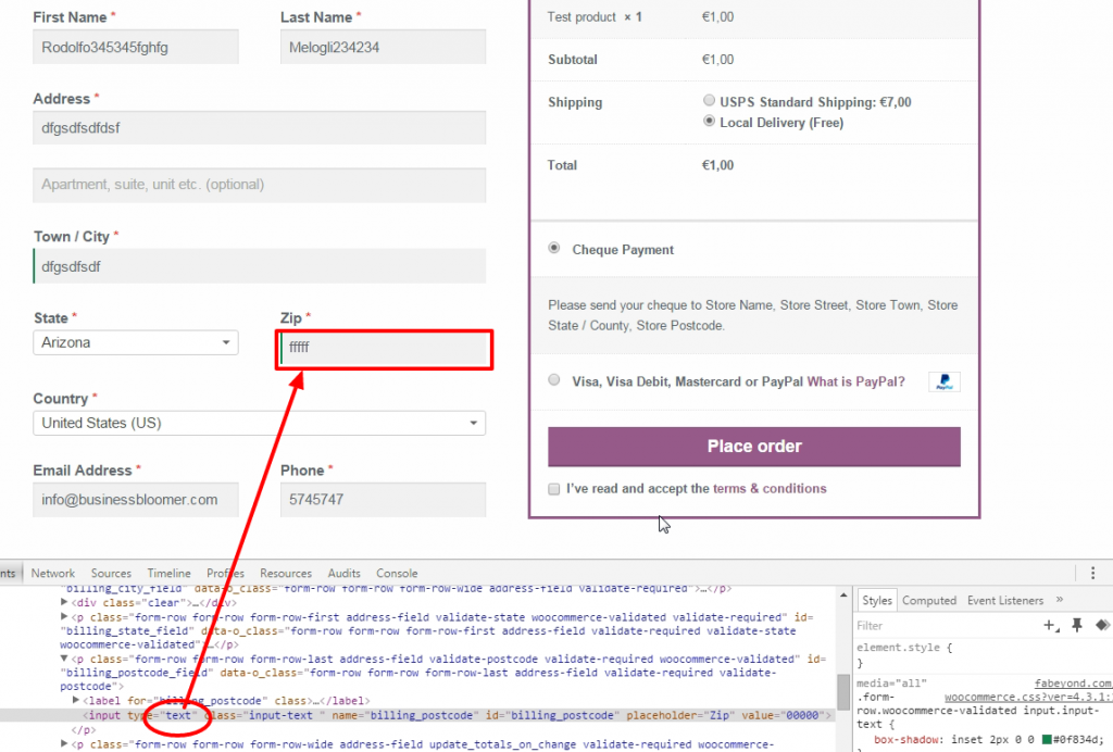 WooCommerce: Change a Checkout Field Input Type