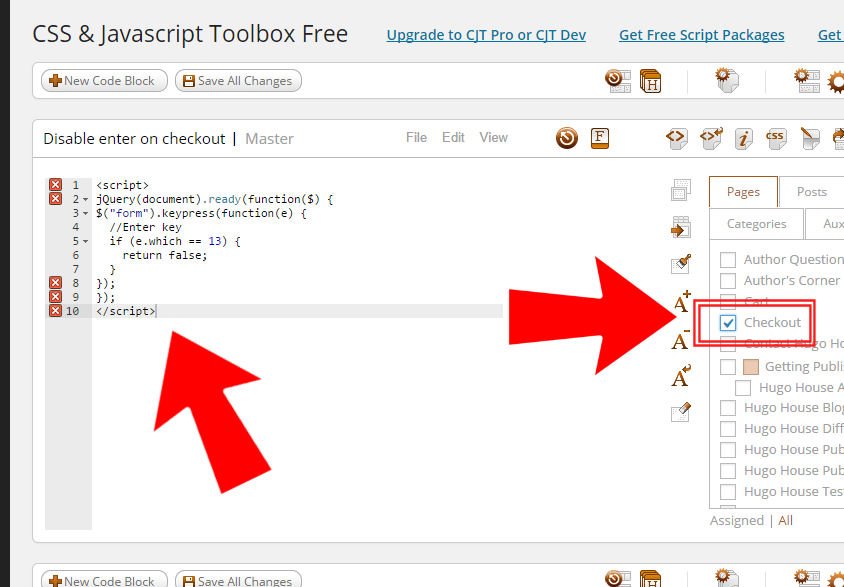WooCommerce: disable keyboard enter on checkout form