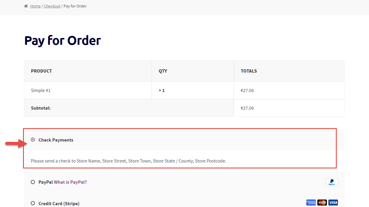 WooCommerce: enable a payment gateway on the Order Pay page only