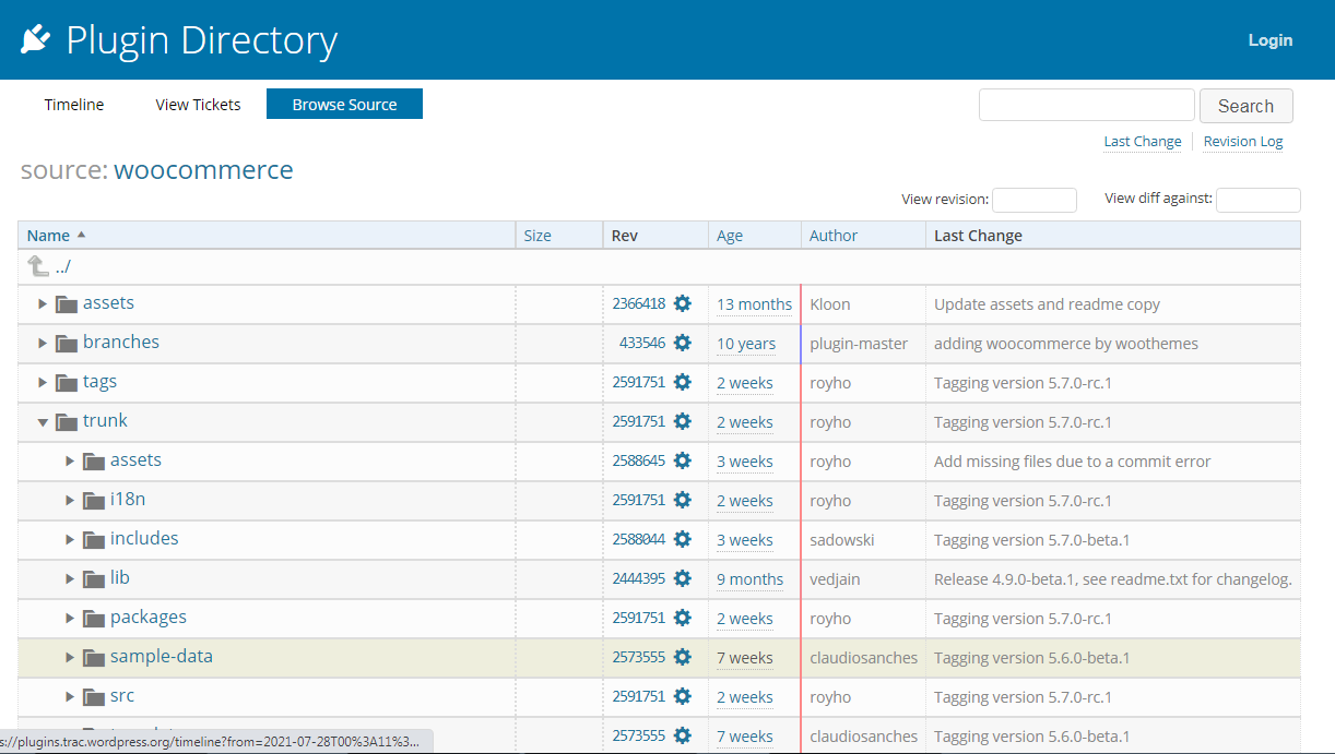 WooCommerce codebase