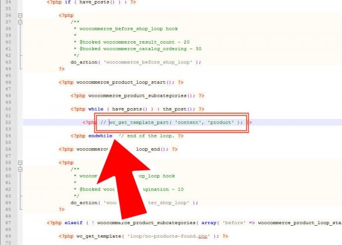 WooCommerce Remove Loop at Shop Page