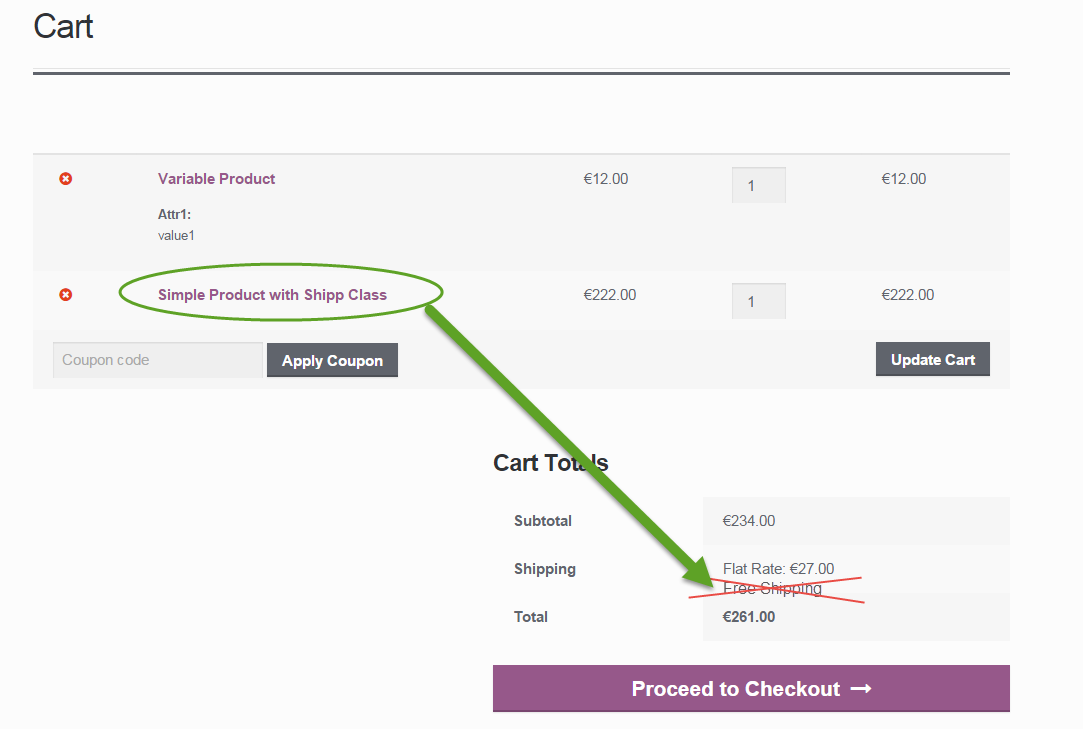 WooCommerce: Disable Free Shipping if a specific Shipping Class is in the Cart