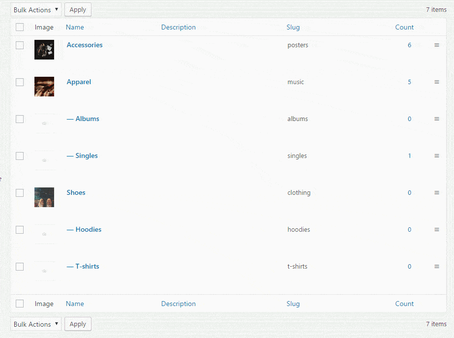 Change Product Category Order