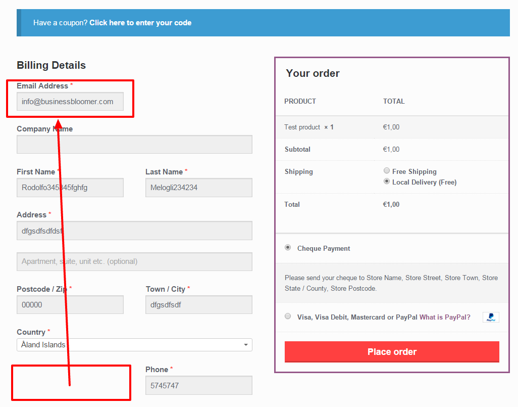 WooCommerce: move billing/shipping checkout fields around