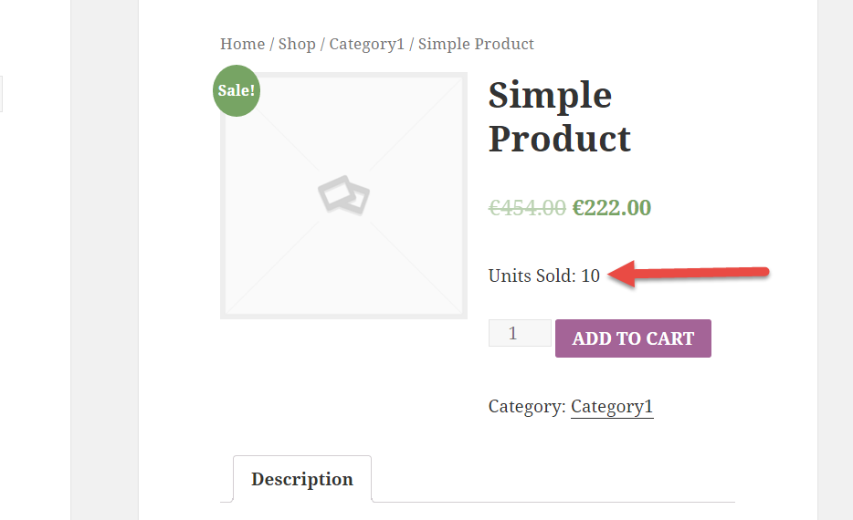 WooCommerce: Show Total Sales on the Single Product Page