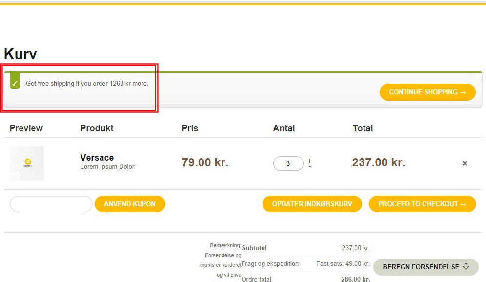 WooCommerce: get free shipping if you add "x" money