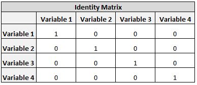 Identity matrix example picture