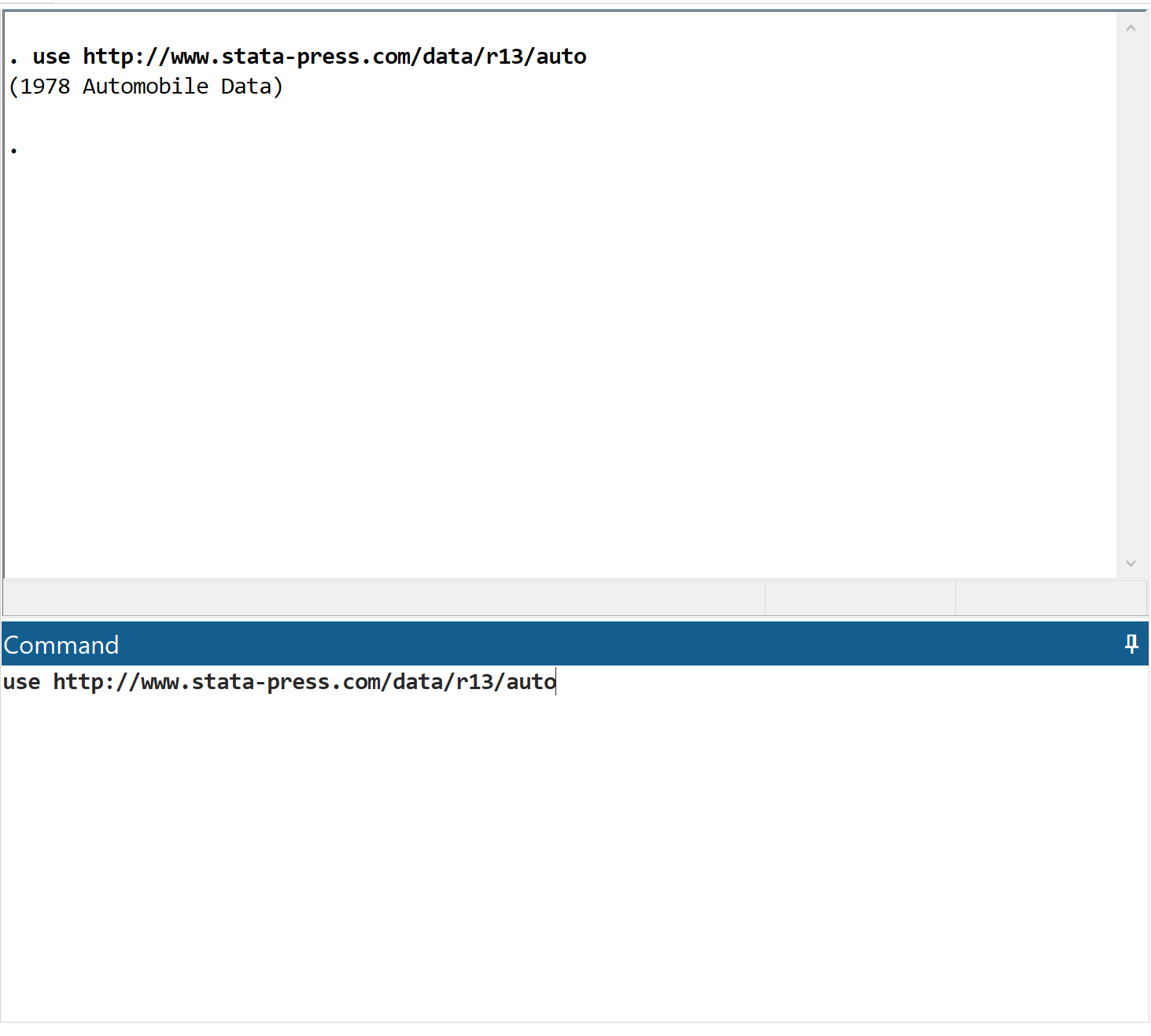 One sample t-test in Stata example
